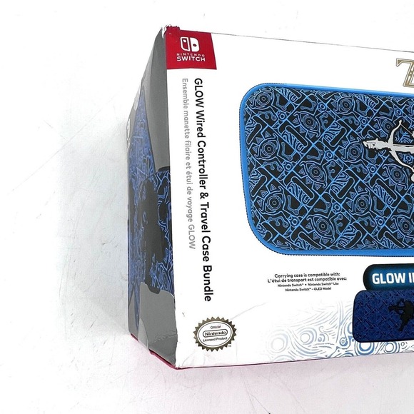 Nintendo Switch PDP REMATCH Zelda GLOW Controller & Travel Case Bundle - Picture 3 of 8